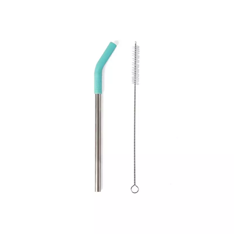 PACCO ECO CANUDO INOX REUTILIZAVEL - TURQUESA