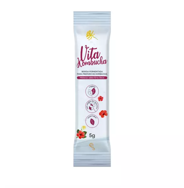 Imagem de KOMBUCHA HIBISCO SABOR  ERVA DOCE 5G- 20UN