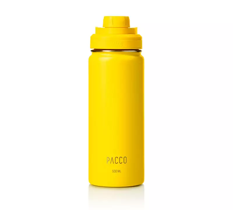 Pacco Garrafa Amarela 500 ml Hydrabottle