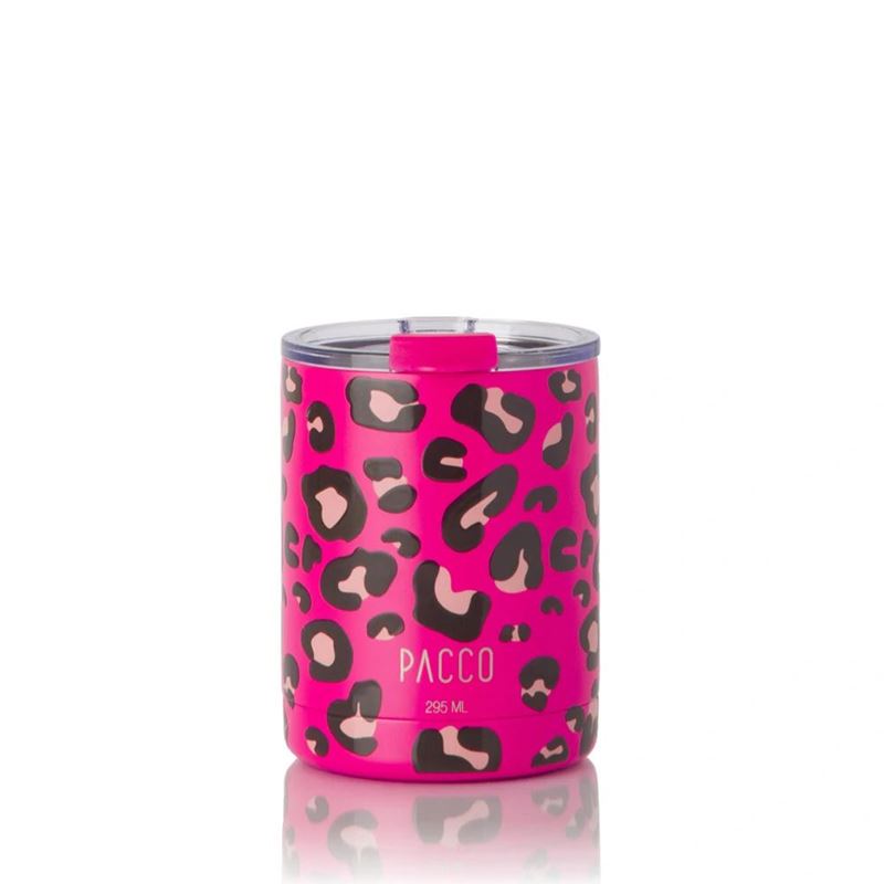 PACCO COPO HAPPYCUP LEOPARD PINK 295ML