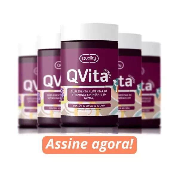 Mostrar detalhes para QVita Gummy - 30 Gomas Uva - Assinatura de 6 meses Imagem de QVita Gummy - 30 Gomas Uva - Assinatura de 6 meses