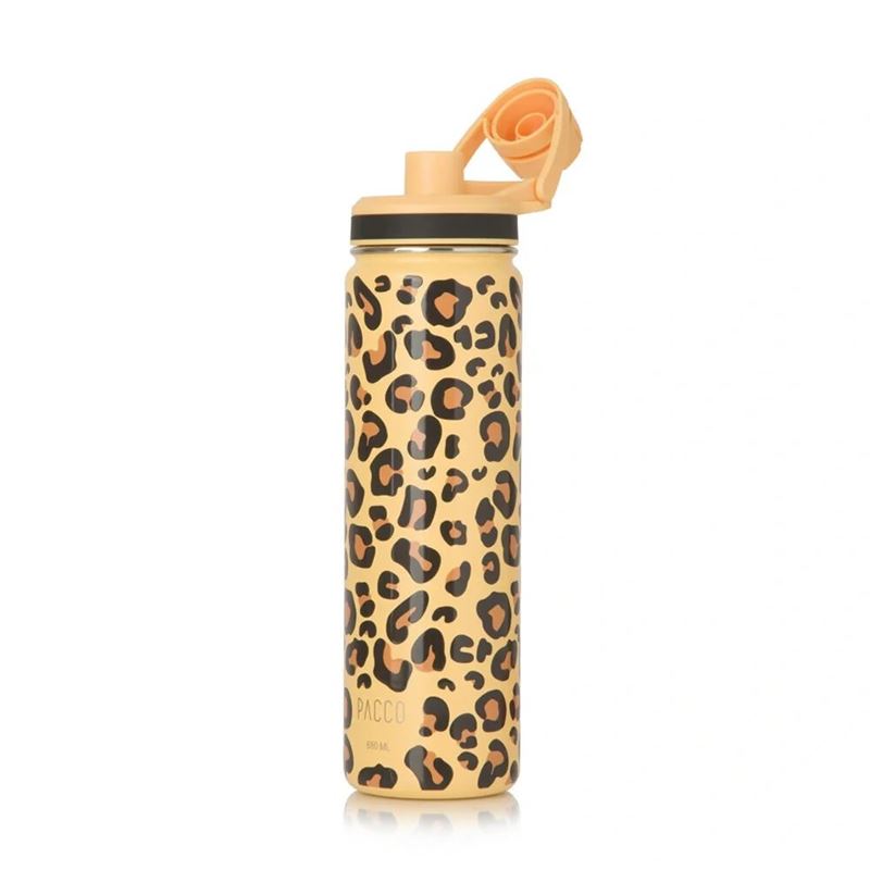 PACCO GARRAFA LEOPARD AMARELA 650ML