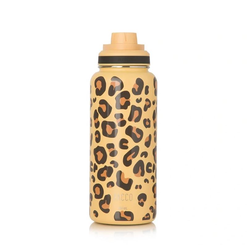PACCO GARRAFA LEOPARD AMARELA 950ML