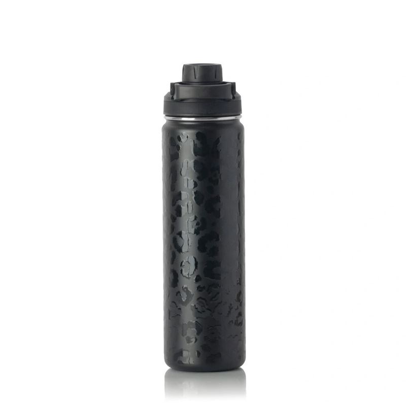PACCO GARRAFA LEOPARD PRETA 650ML