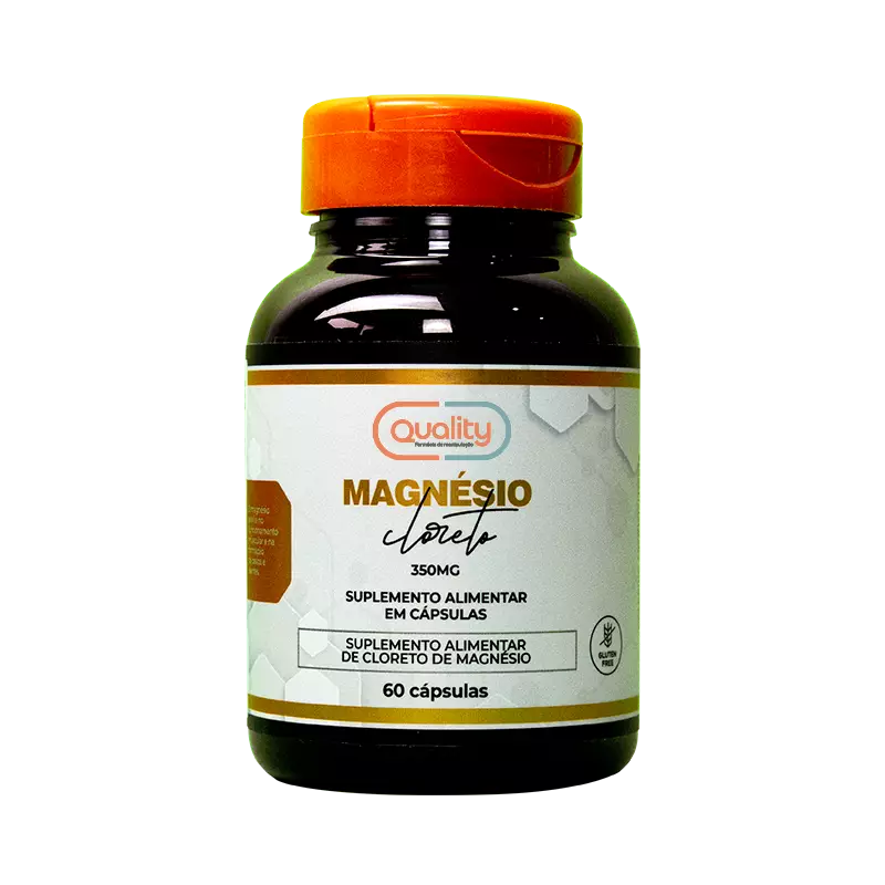 Cloreto de magnésio 350mg - 60 cápsulas