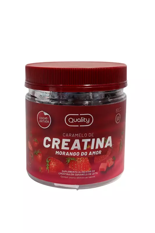 CARAMELO CREATINA MORANGO DO AMOR - 60UN